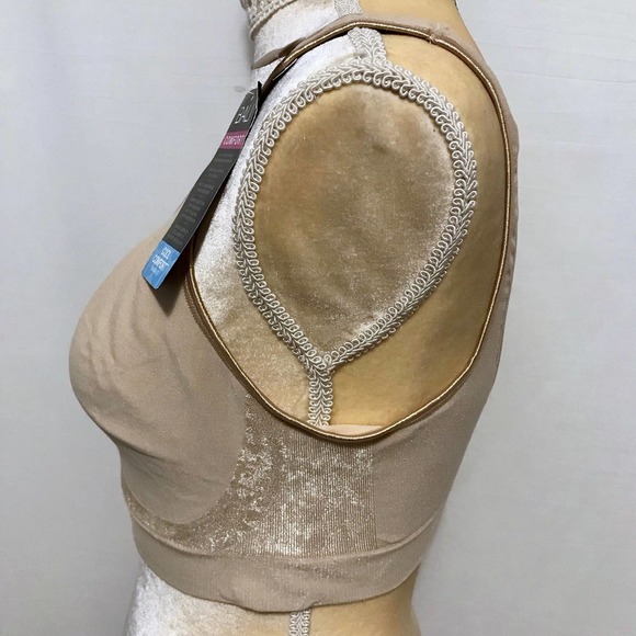 Bali NWT Cool Comfort Nude Sports Bra Women XL - Picture 4 of 10